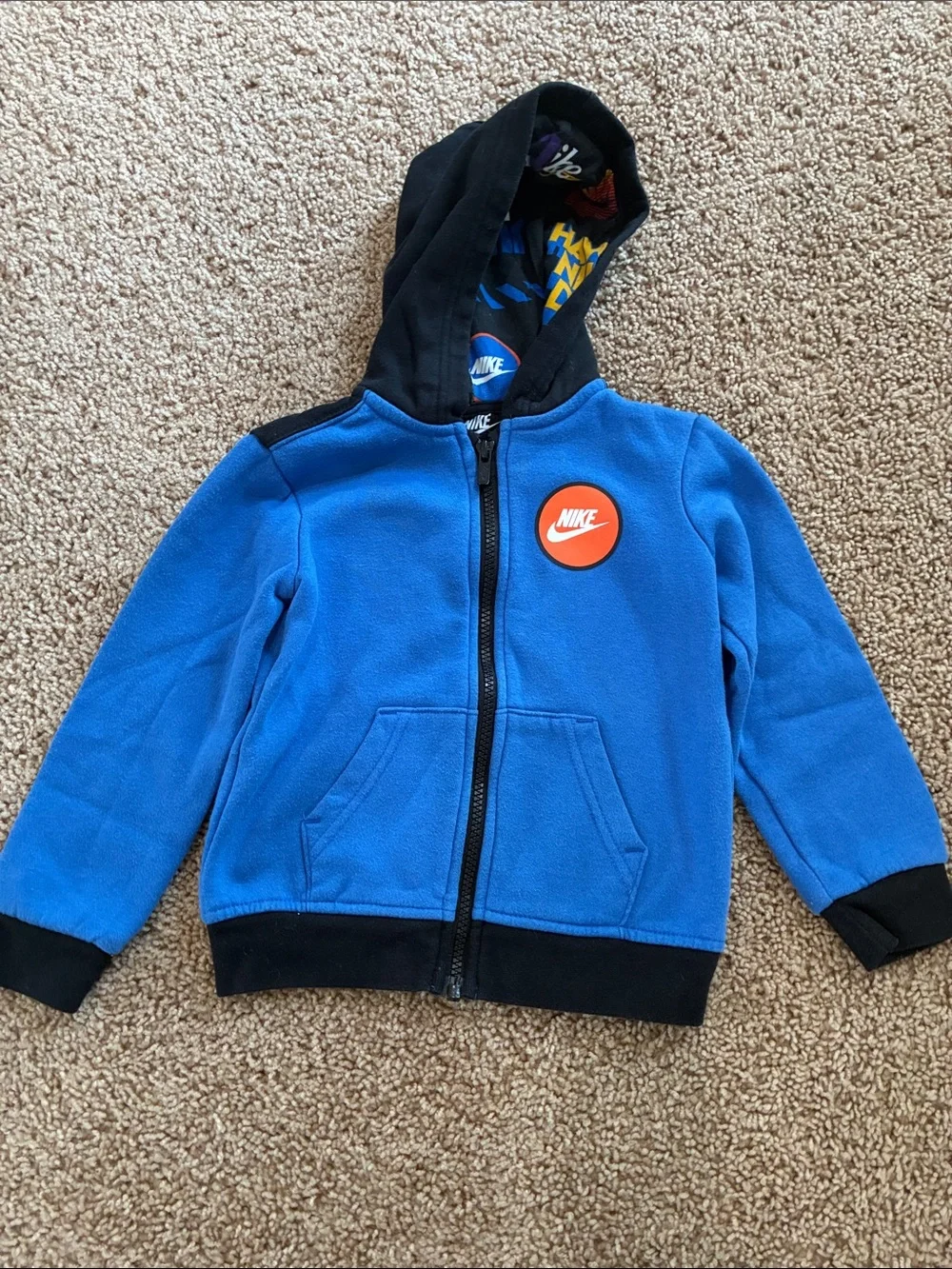 Nike Blue & Black Fleece Hoodie and Joggers Set - Picture 2 of 5